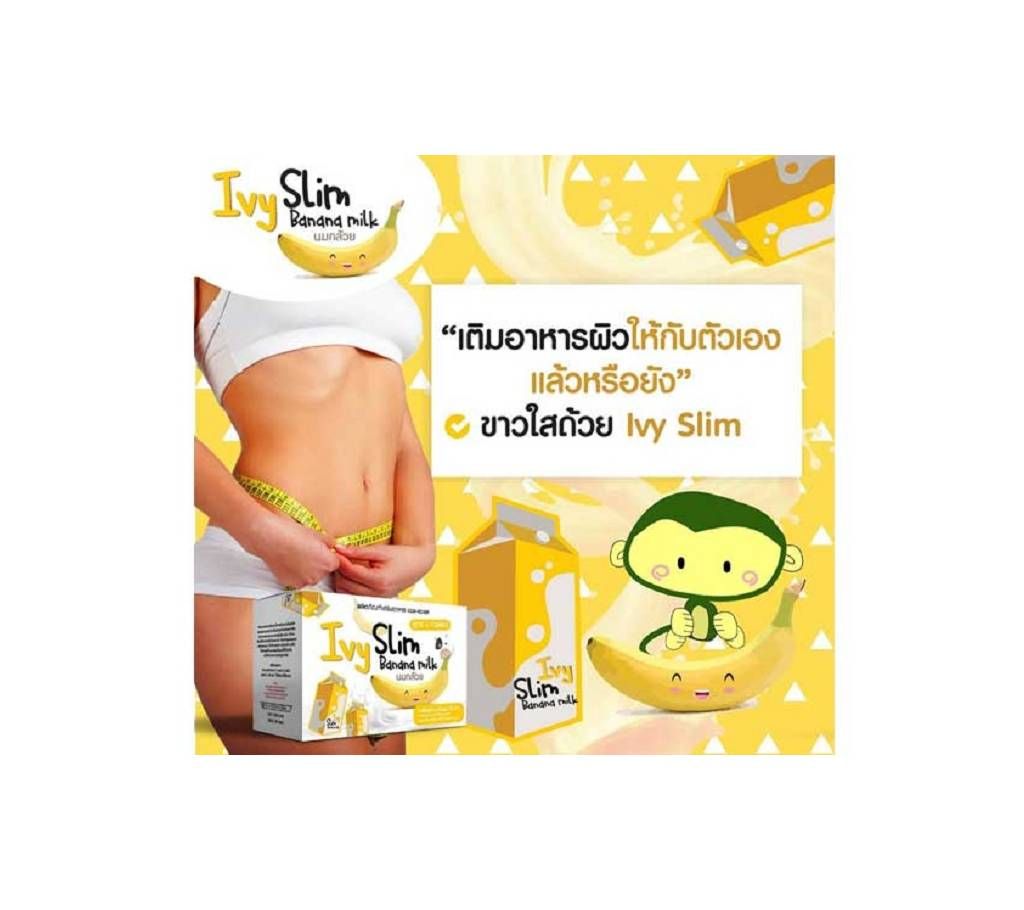 Ivy Slim Banana Milk L-celess Formula 350g Thailand