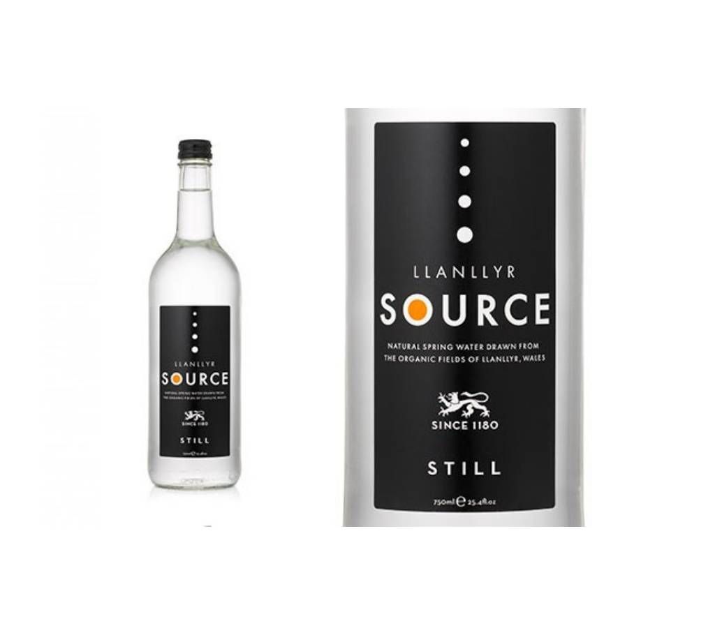 Llanllyr Source Still Mineral Water Glass Bottle  UK 750ml