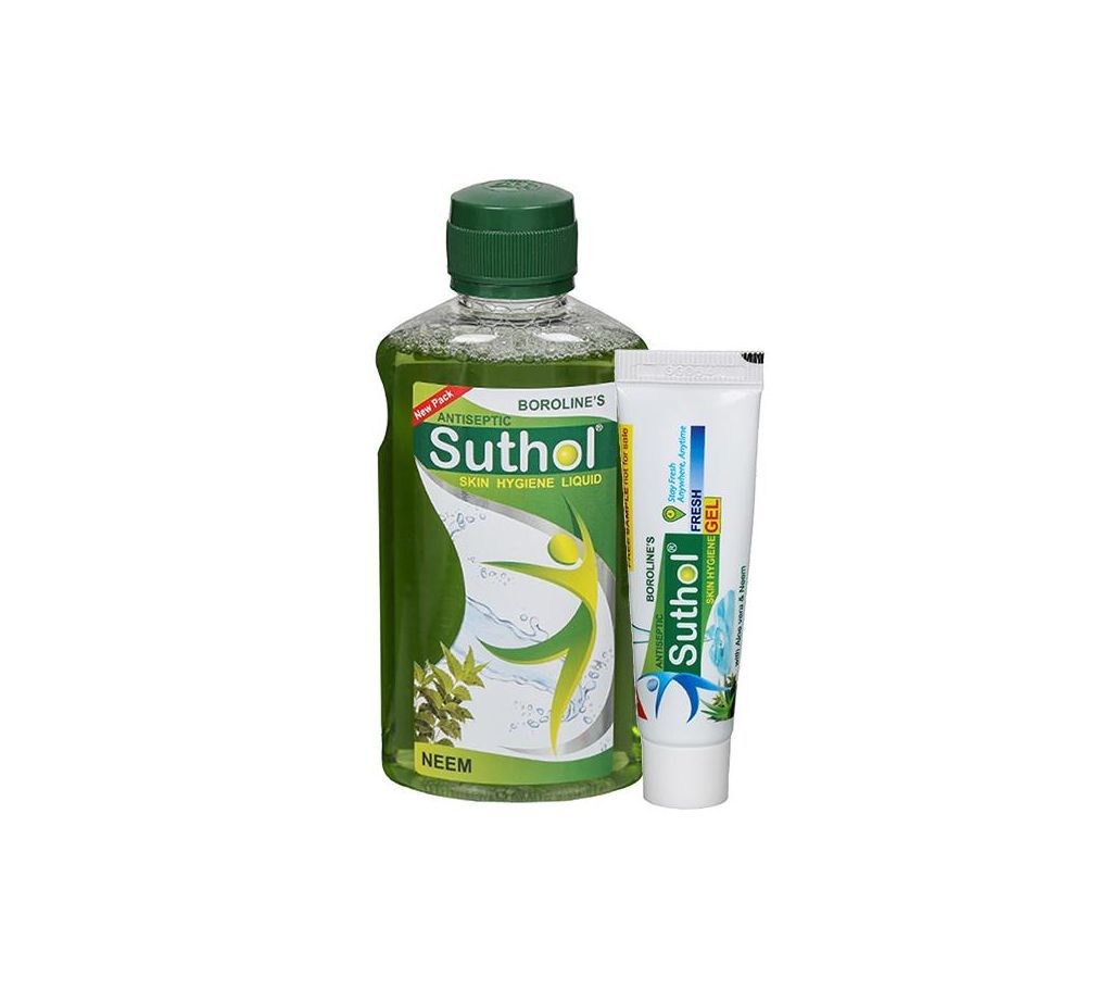 New Suthol Neem Skin Hygiene Liquid  200ml with free gel - India