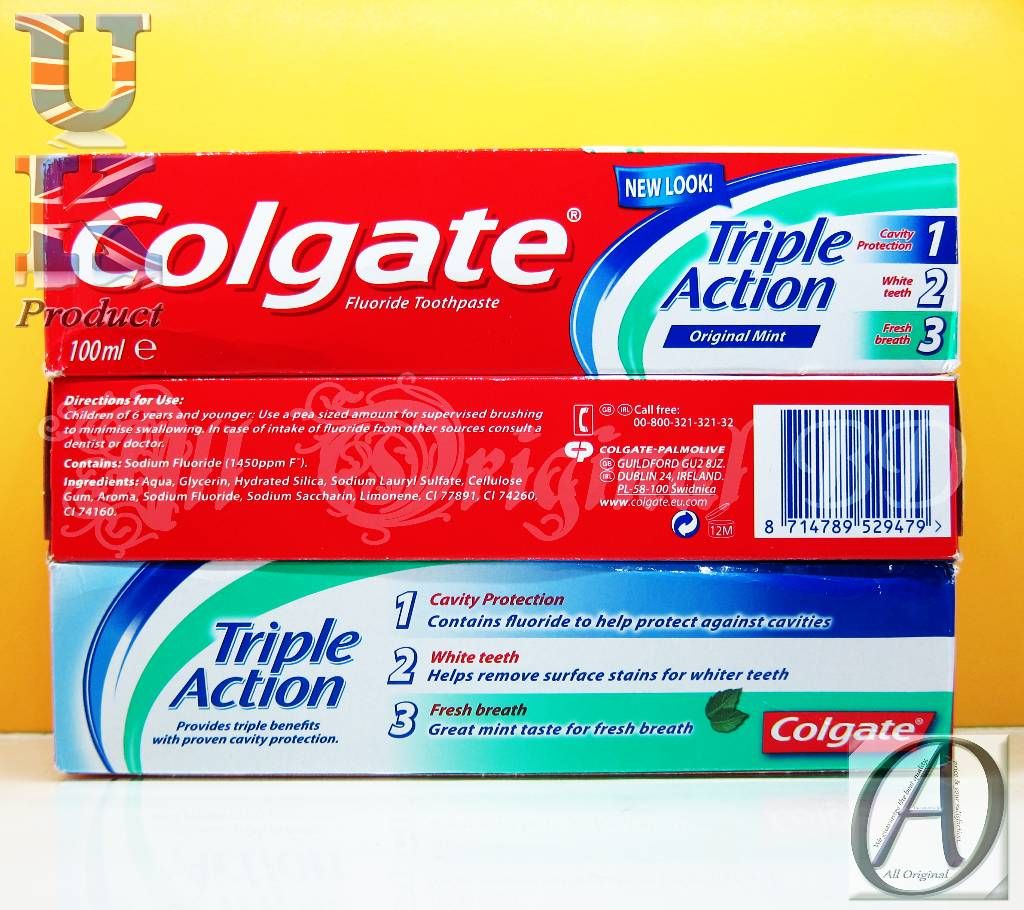 Colgate Triple Action Toothpaste 100ml (Ireland)