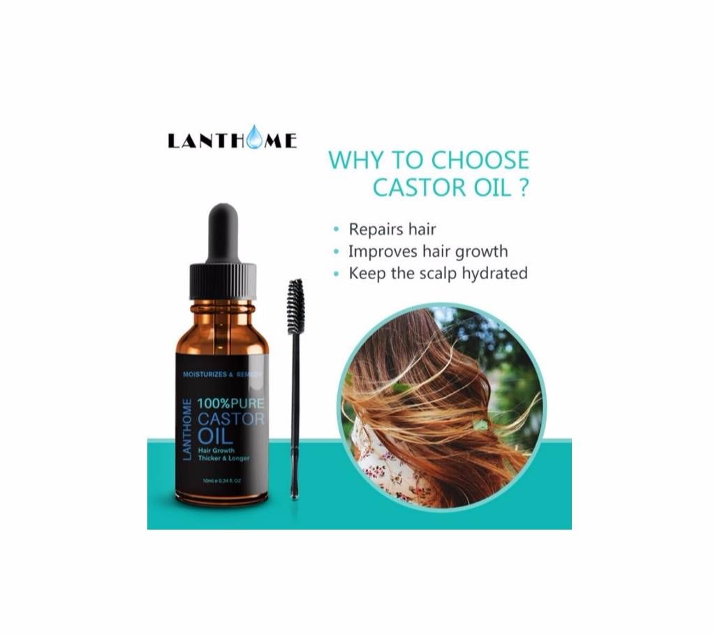 Natural Hair Growth Essential Oil Castor Organic Eyelash Serum Lash Lift Hair Care