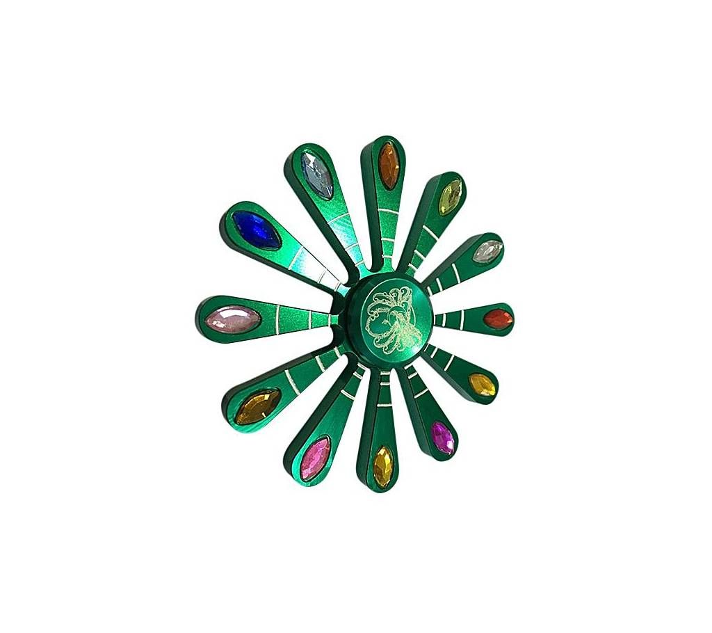 Green Trippy Fidget Spinner