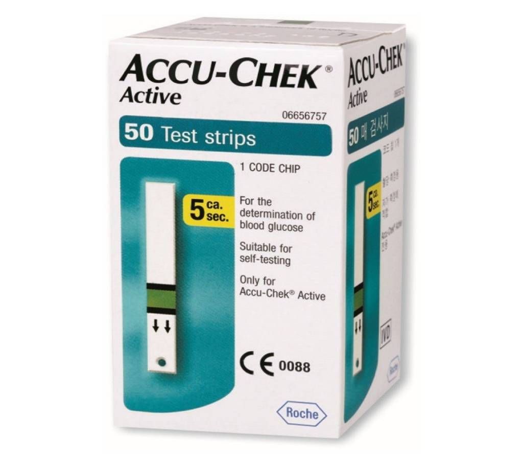 Accu-Chek Active Blood Glucose Test Strips 50 Pcs