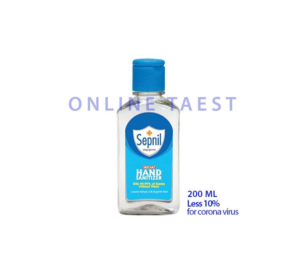 Sepnil Instant Hand Sanitizer Net weight: 200ml