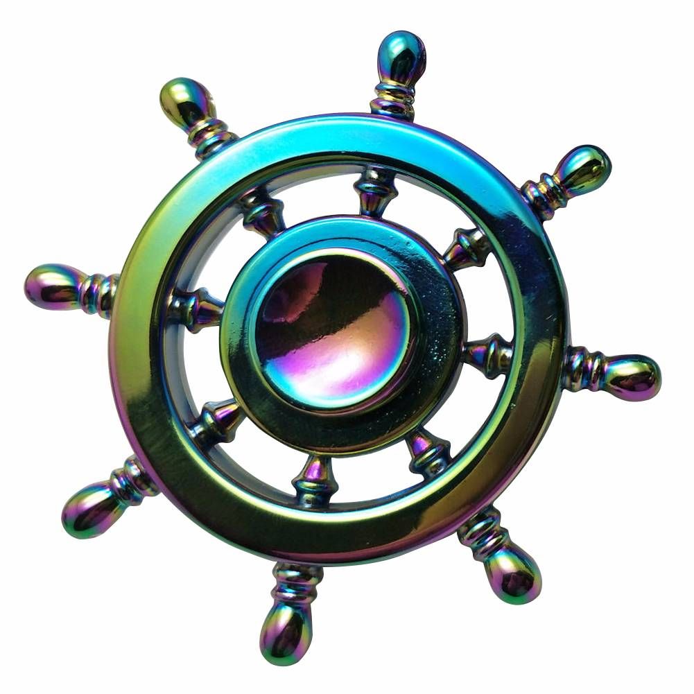 Ship Wheel Handle Fidget Spinner Stress Reducer Toy 