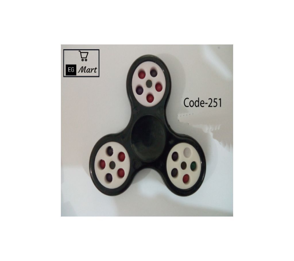 Black Fidget Spinner Stress Reducer Toy