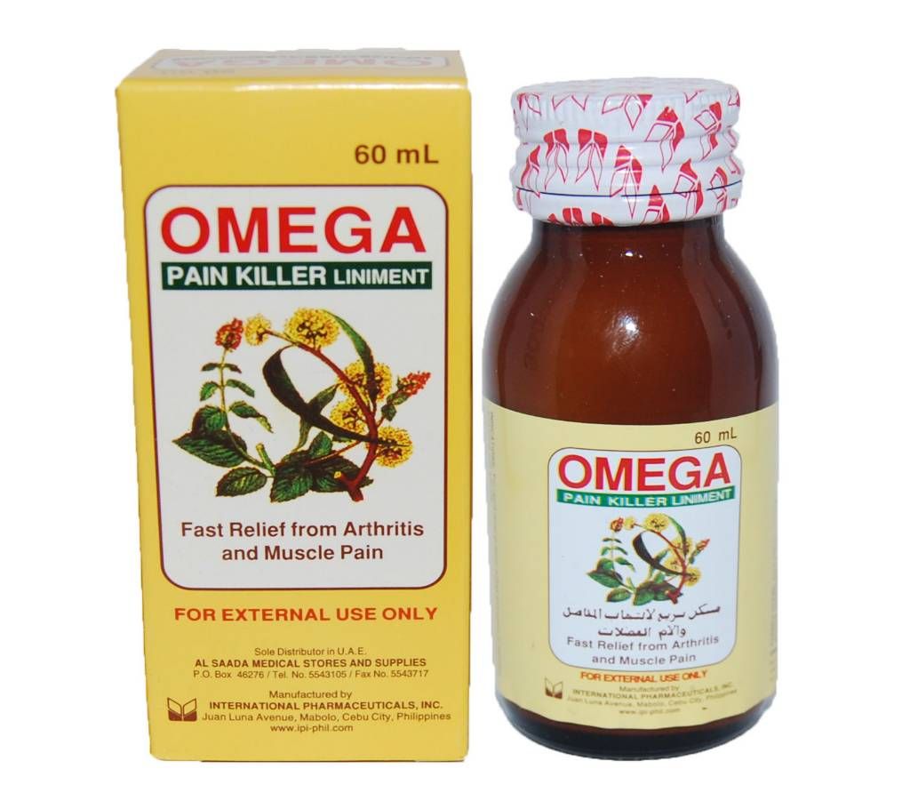 Omega Pain Killer Liniment - 60ml - Philippine