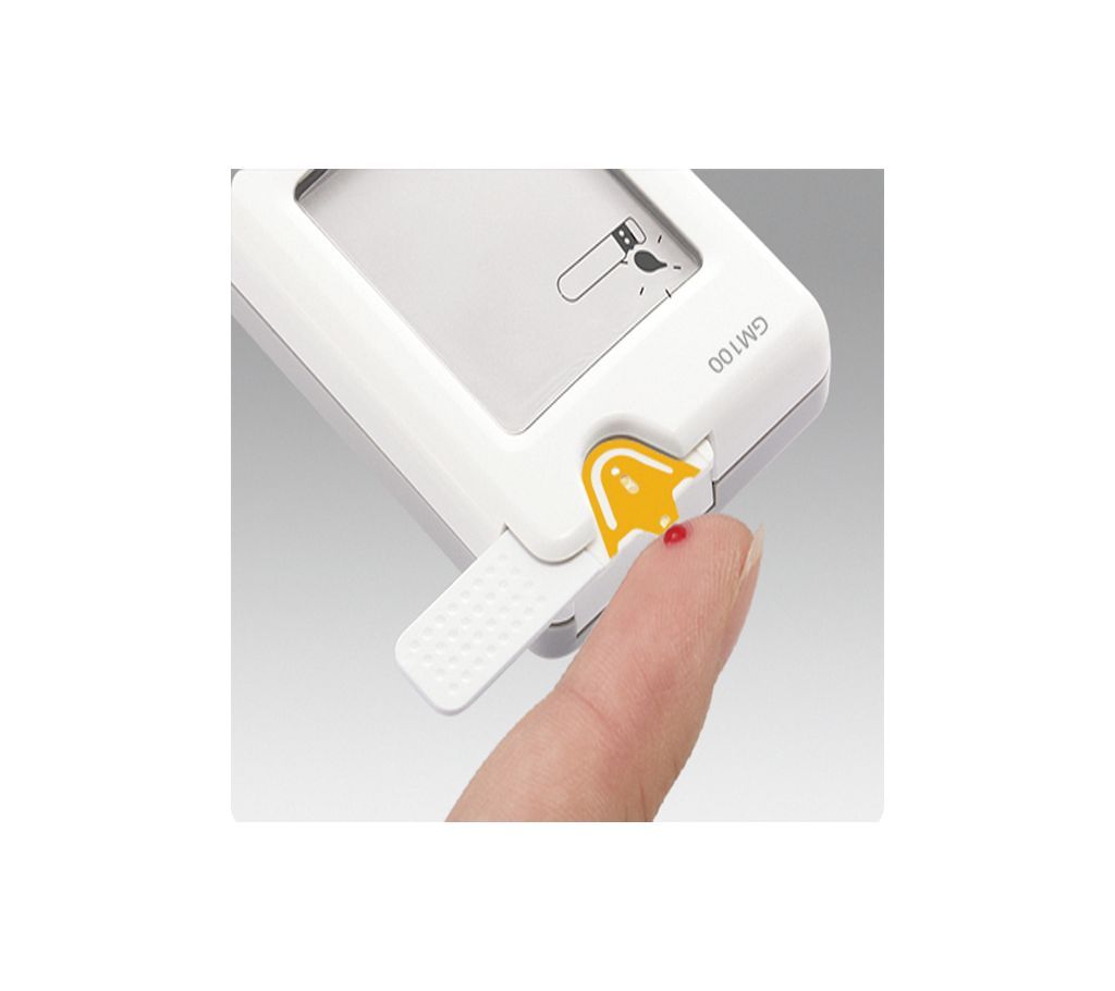 Bionime 100 Blood Glucose Monitor With 10 test strips - White