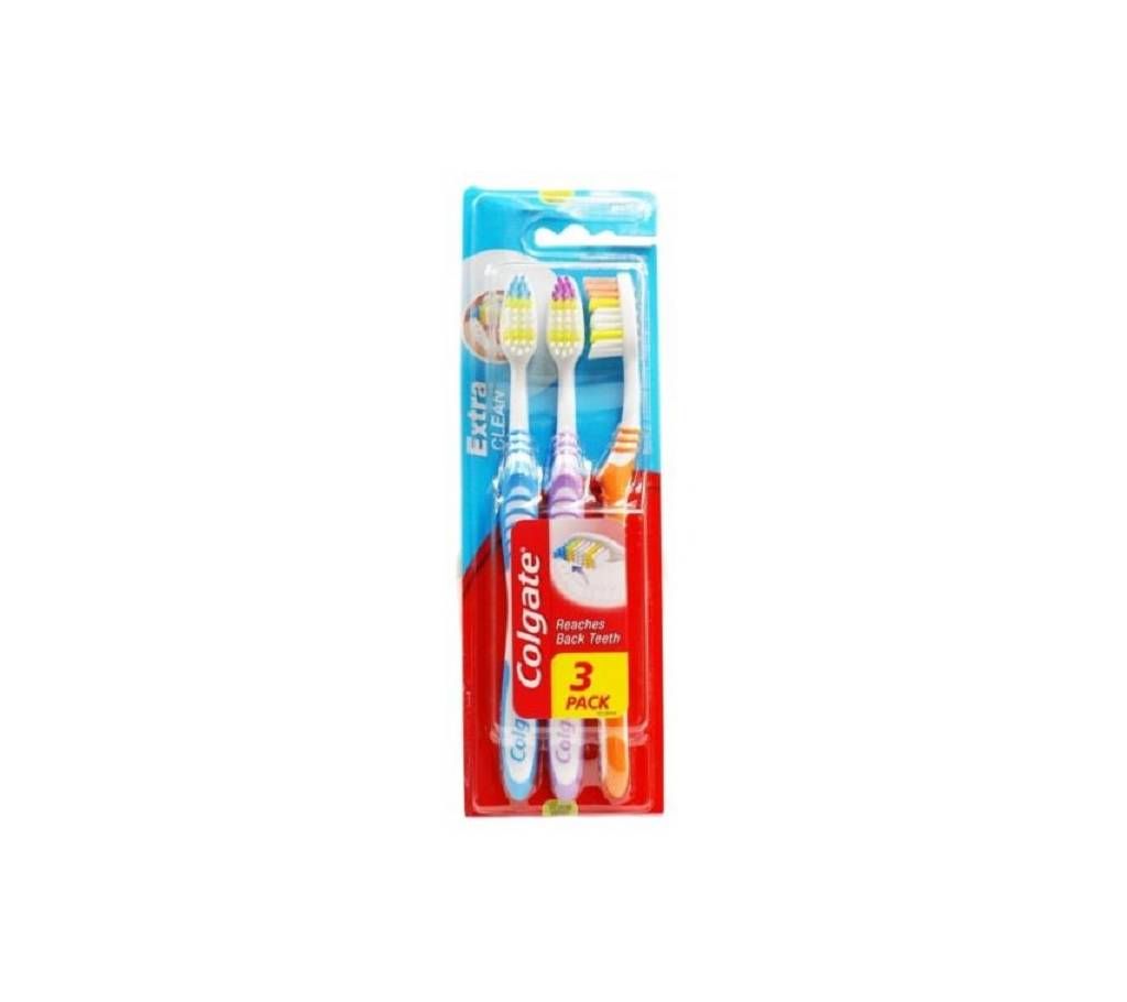 Colgate Extra Clean Toothbrush pack of 3 UK