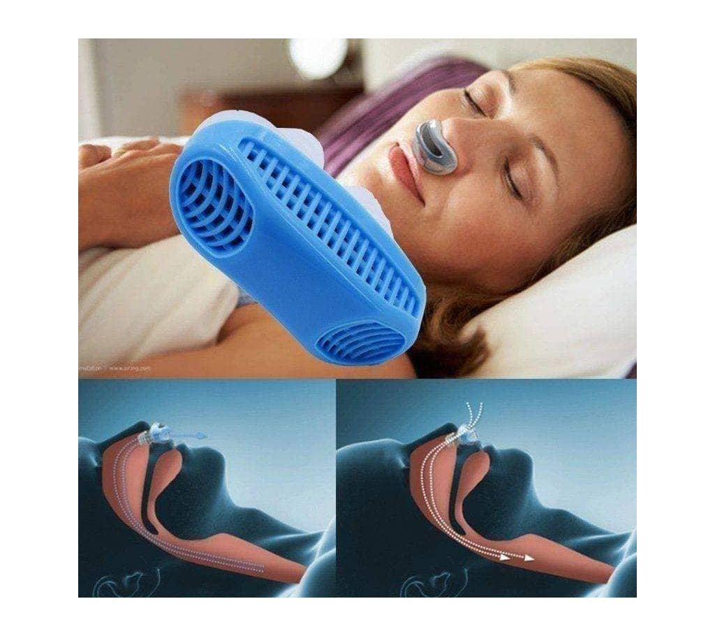 2 In 1 Anti Snoring and Air Purifier Silicone Snore Nose Clip Vents
