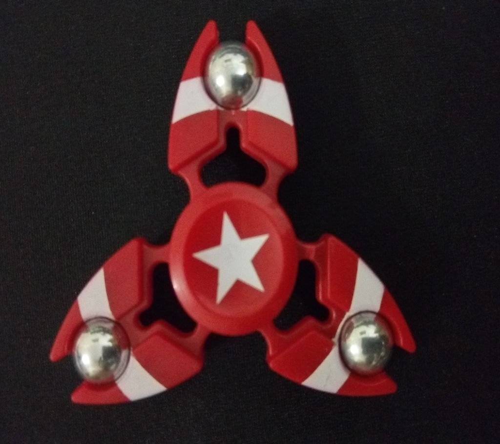 Star Red Regular Small Fidget Spinner Stress Reducer Toy