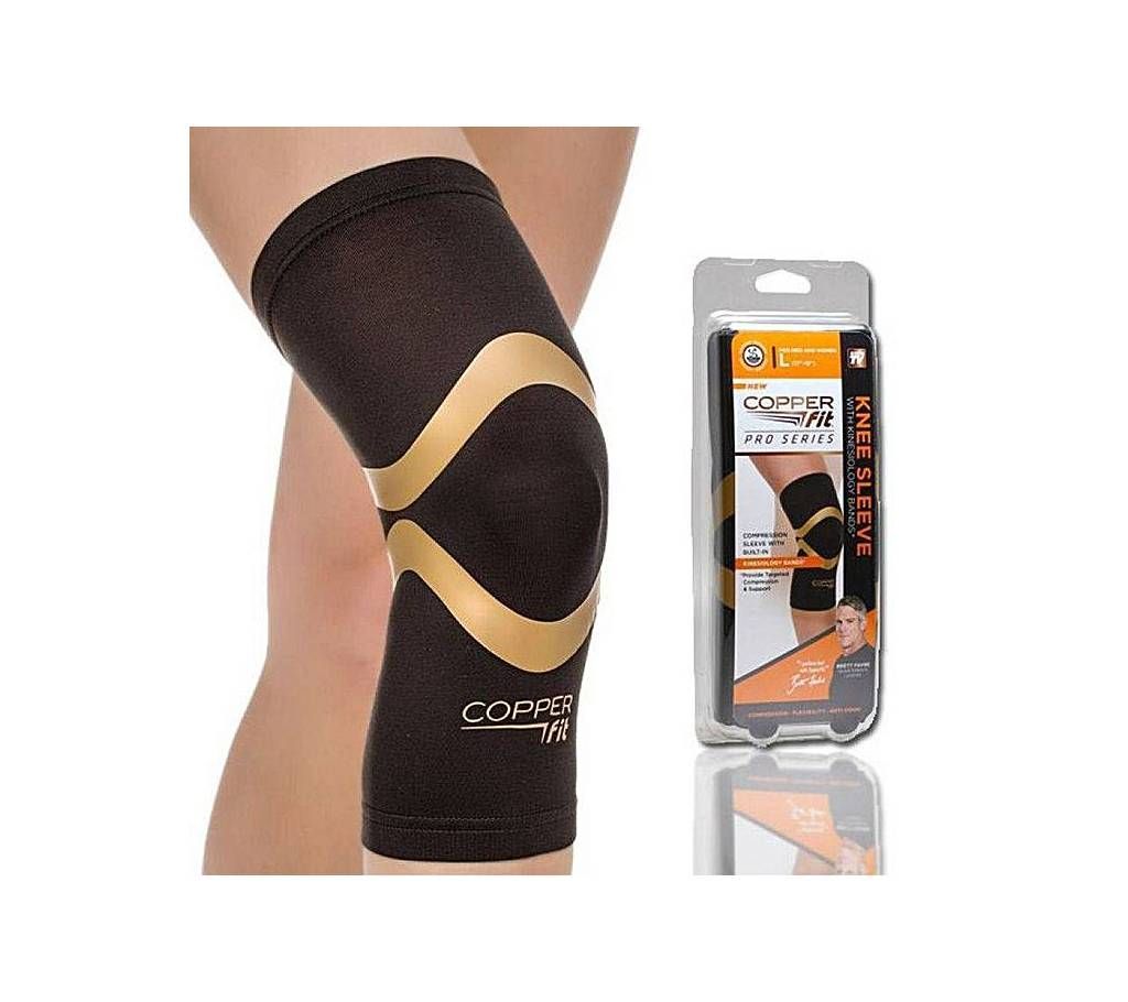 Copper Fit for Knee Sleeve Knee and Elbow  Black And Golden-A1X9 2081 1C00
