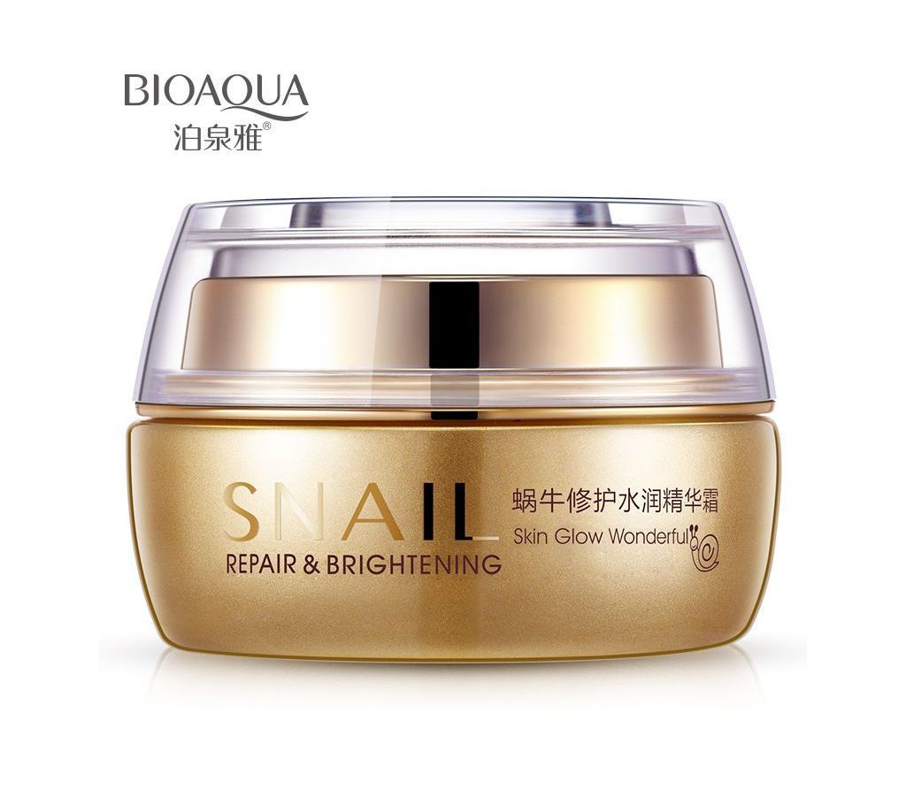 Bioaqua Snail Skin Repairing Anti Wrinkle Natural Moisturizing White Cream  PAL