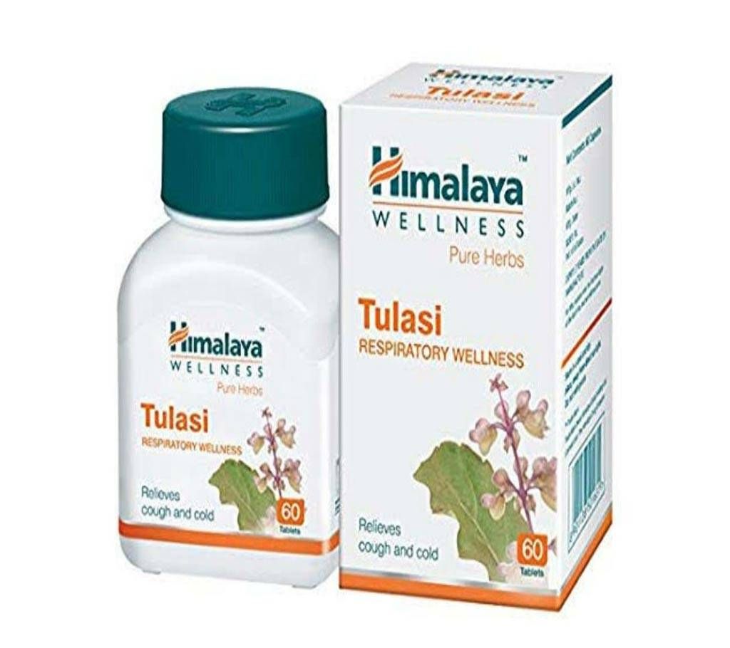 Himalaya Wellness Pure Herbs Tulasi Respiratory Wellness - 60 Tablets-India