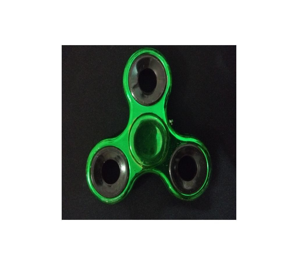 Green Aluminium Fidget Spiner Stress Reducer Toy