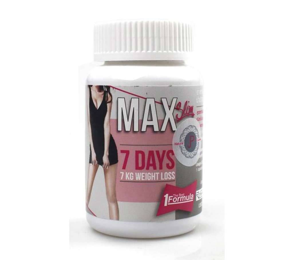 Max Slim 7 Days 7 Kg Weight Loss 30 capsules-Thailand 