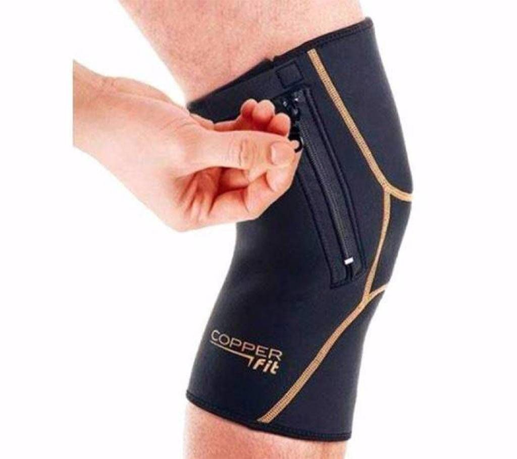 COPPER FIT Zippered Knee Compression Sleeve 