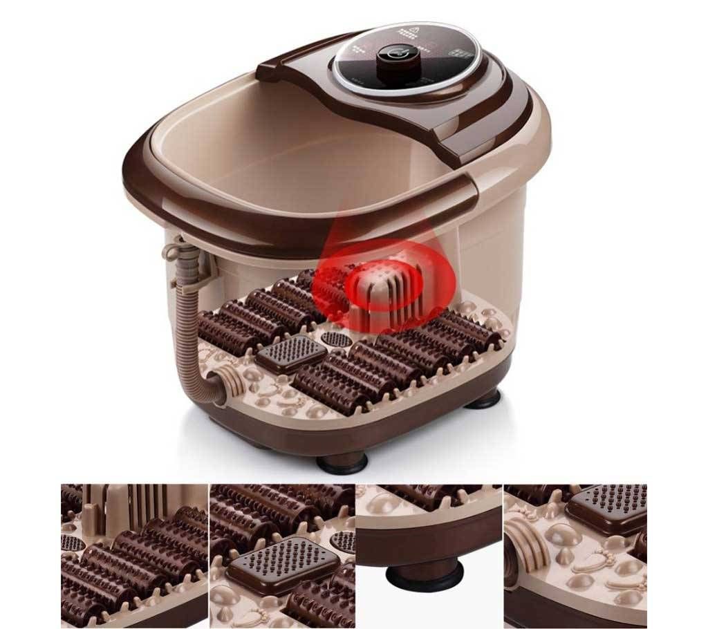 Portable Automatic All In Foot and Leg Spa Bath 12 Roller Massager Bubble Heat