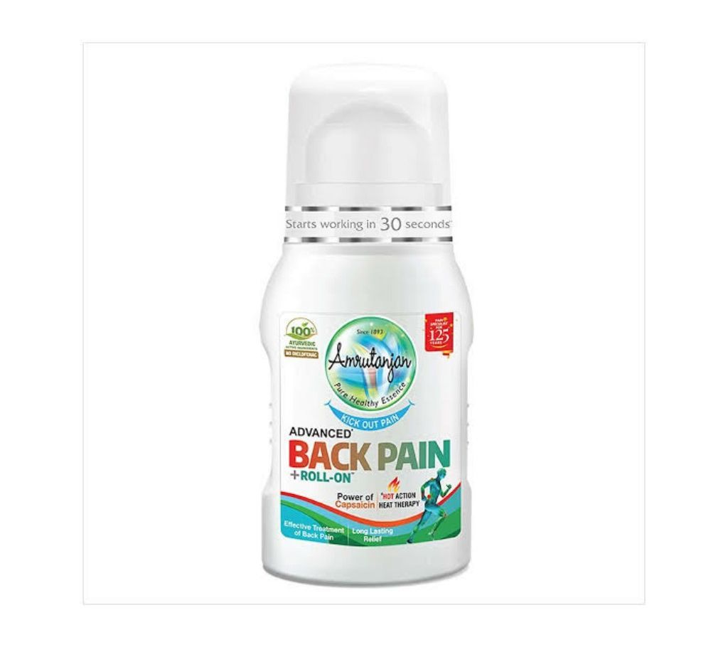Back Pain Roll On Long Lasting Relief -50ml-India