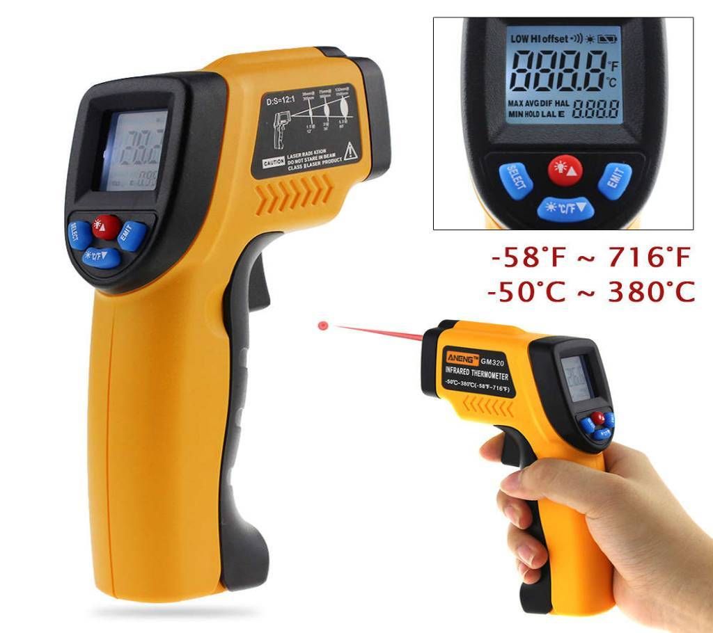 Non Contract Infrared Thermometer with-Laser Targeting
