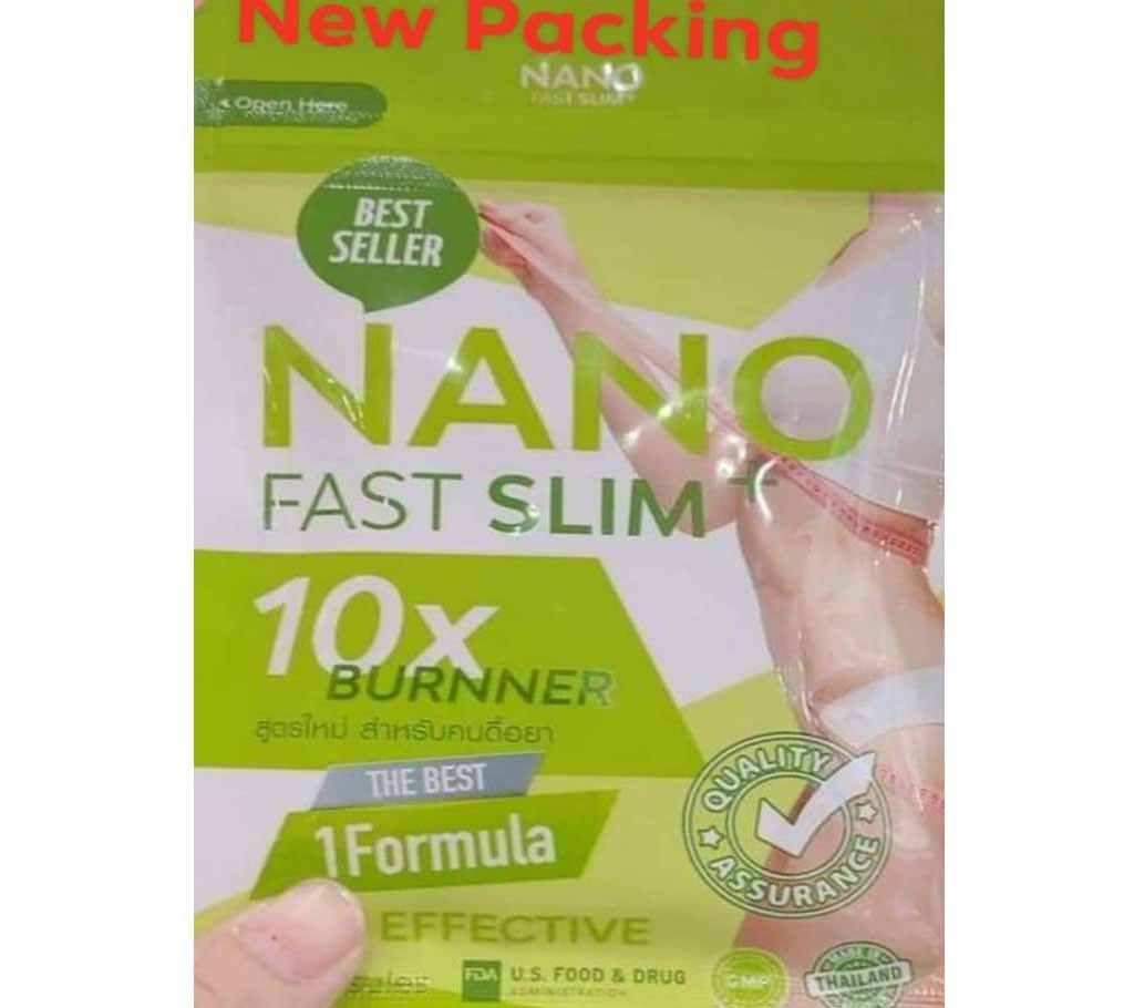 Gluta Nano Fast Slim  Fat Burner Faster Weight loss slimming body shaper- 30 capsules-Thailand