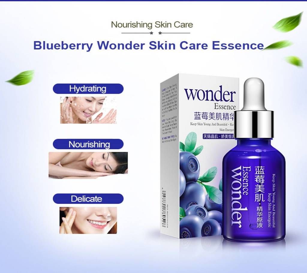  BIOAQUA Blueberry Wonder Essence For Face Skin Care 15ml China
