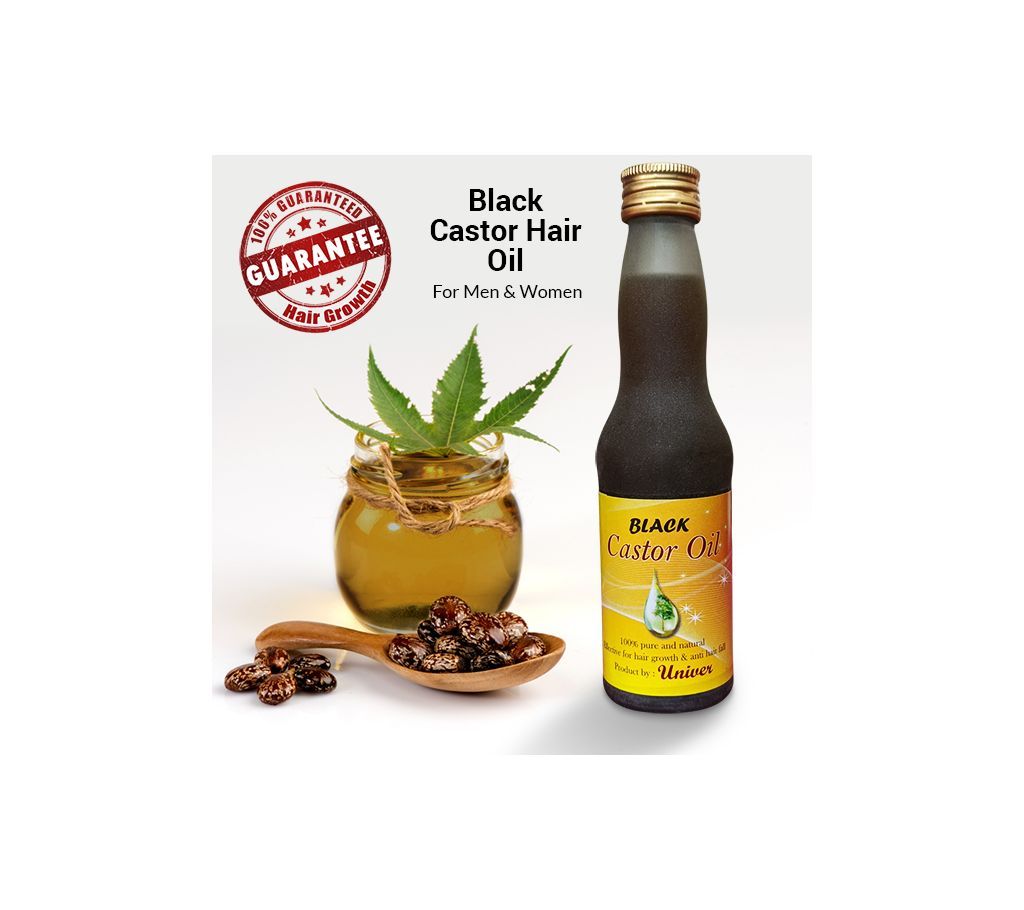 Black Castor Hair Oil for Men and Women-125 ml-BD 