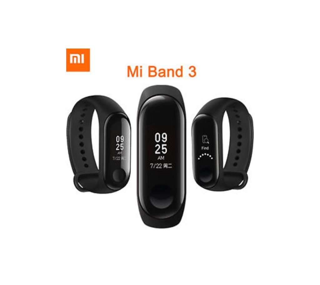 Mi Band 3 Smart Fitness Bracelet - Black