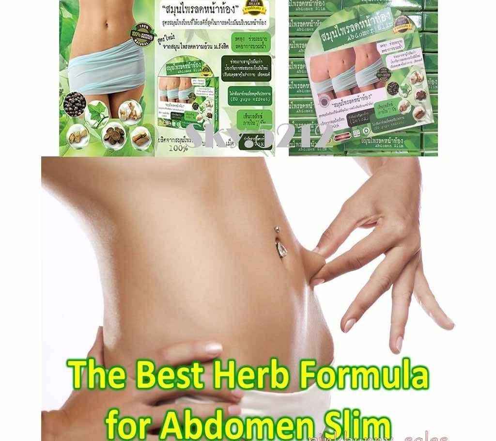 Natural Herbal Abdomen Slim Belly Slimming -30 Capsules-Thailand