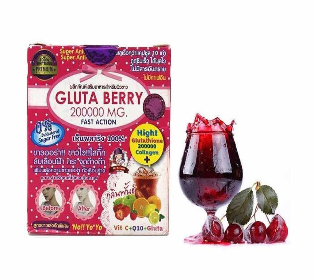GLUTA BERRY  200000MG FULL BODY FAIRNESS JUICE -150gm- THAILAND
