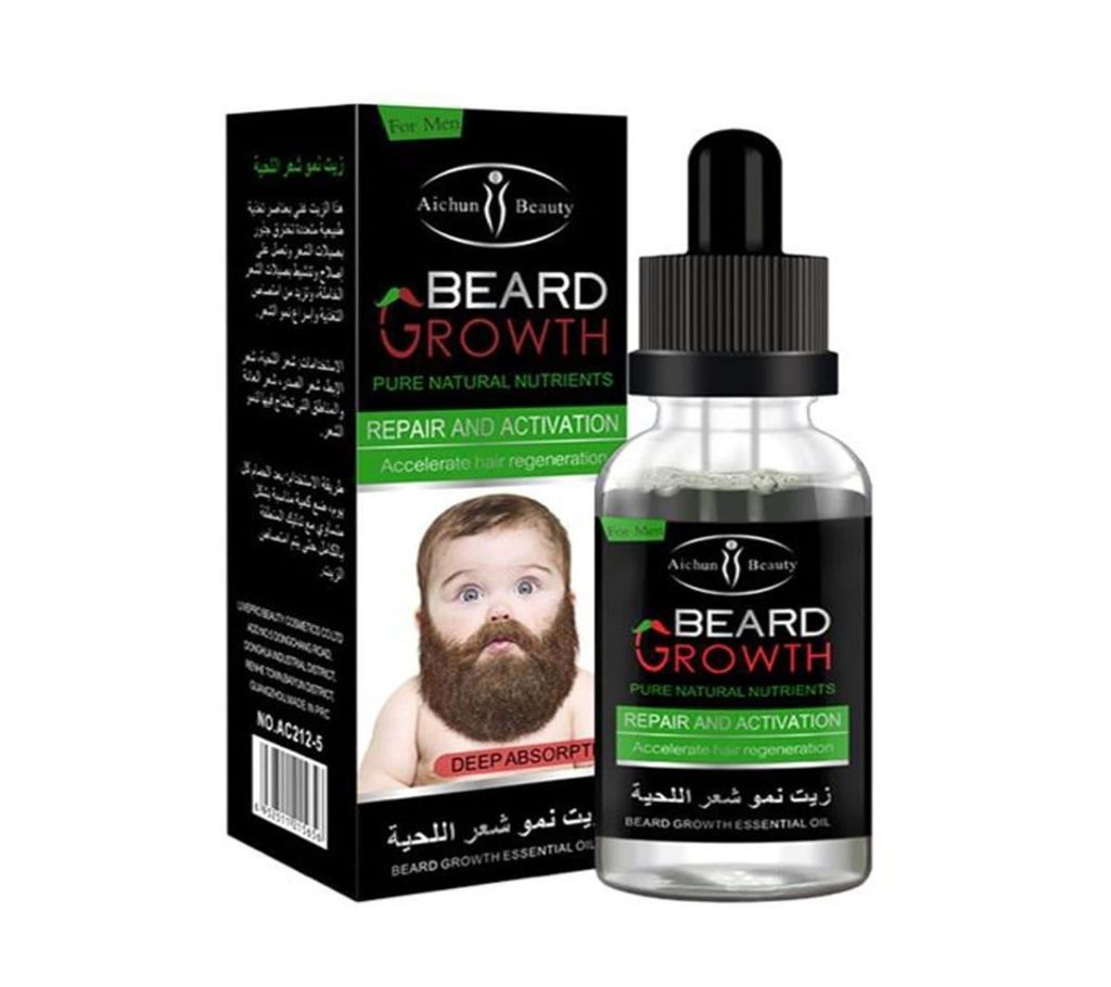 Natural Organic Beard Growth Oil for Men - 30ml