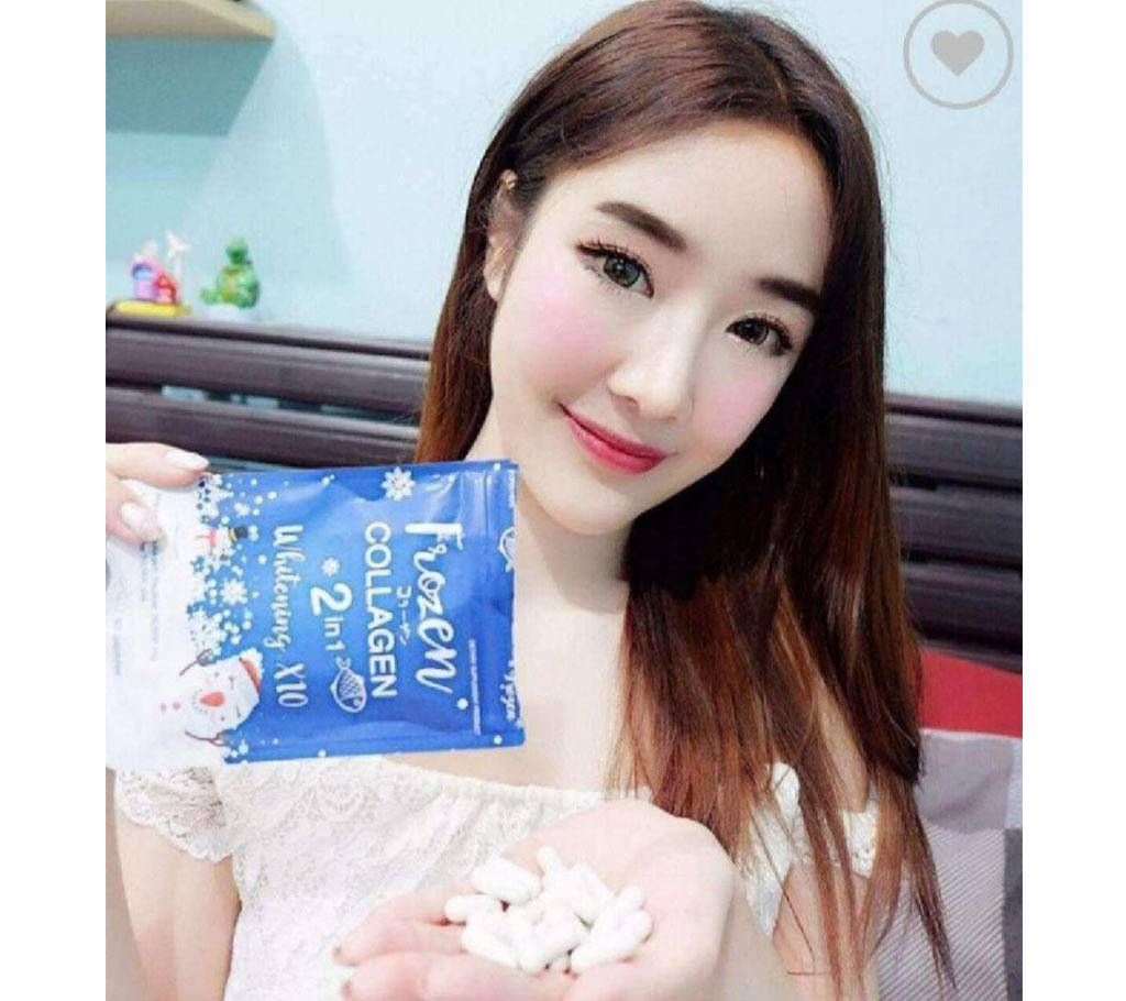100% original Frozen Collagen 2 in 1 whitening x10 Skin Anti Aging vitamins - 60 Tablets-China 