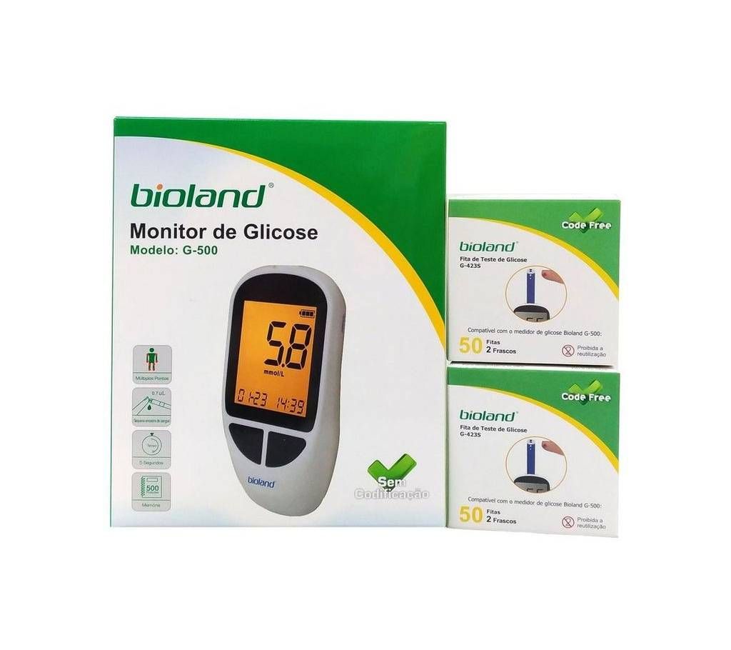 Rechargeable Bioland Advance Blood Glucose Monitoring System 