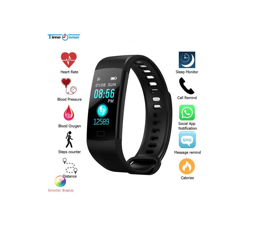 Y5 Color Display Smart Fitness band  