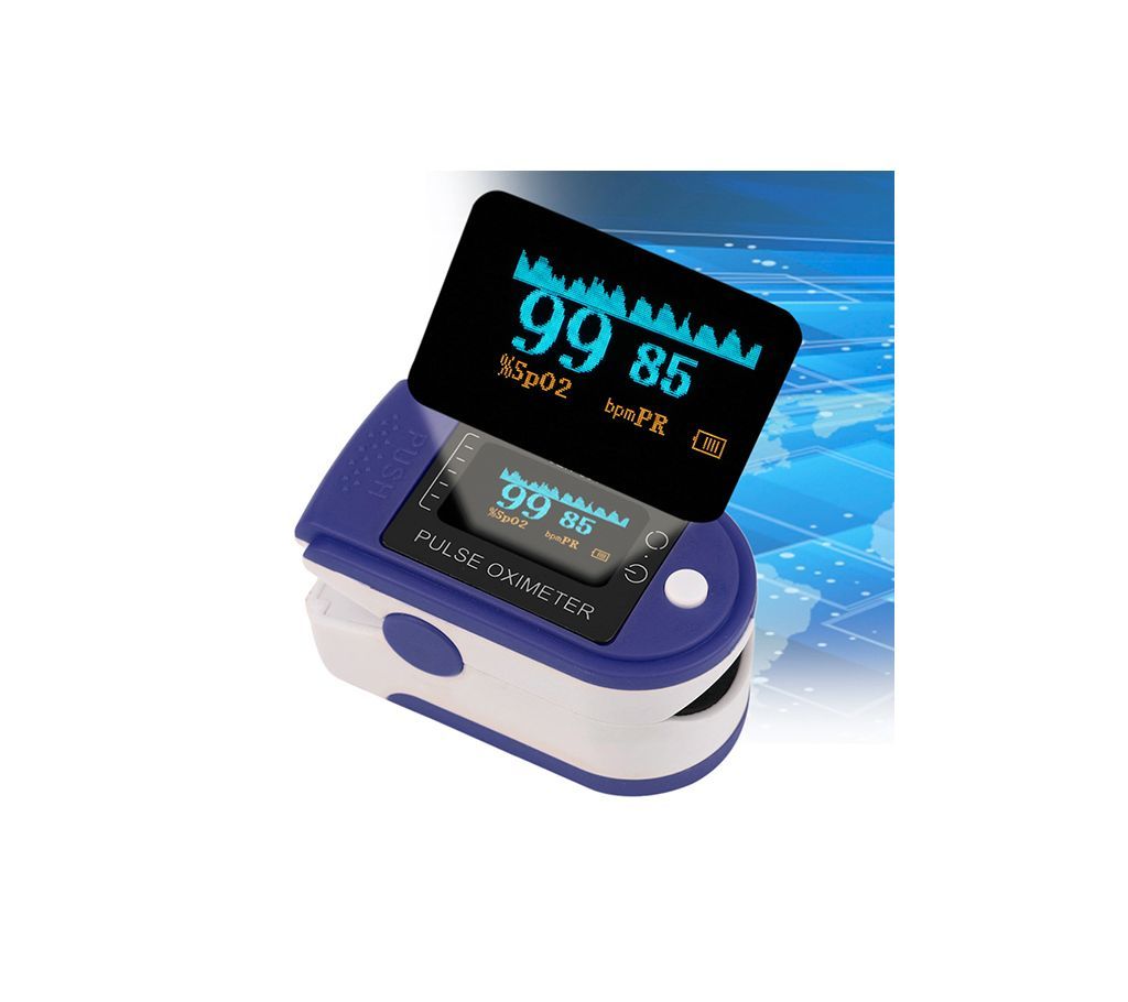 Fingertip Pulse Oximeter- Blood Oxygen SpO2 Saturation Monitor