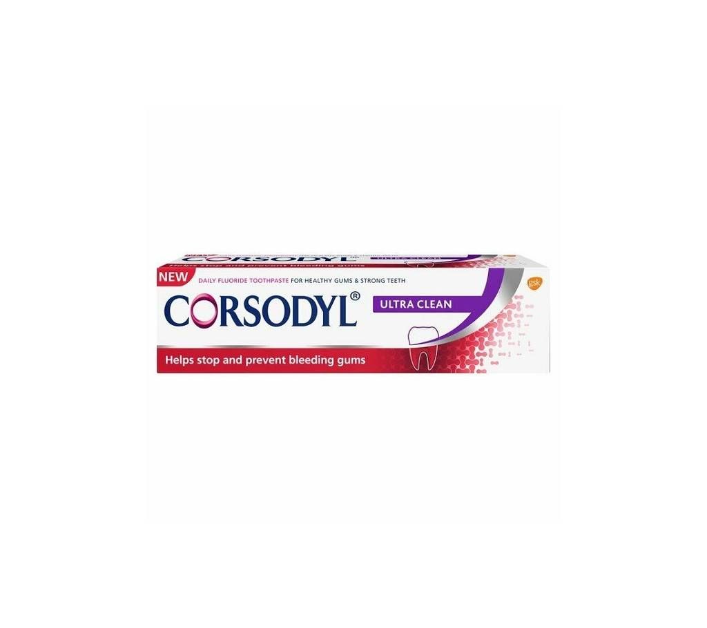 Corsodyl Ultra Clean Daily Fluoride Toothpaste-75ml-UK