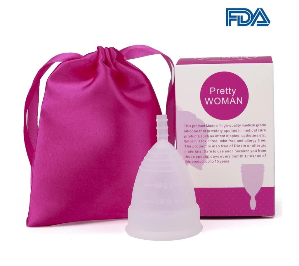 Medical Grade Silicone Menstrual Cup 2 pice