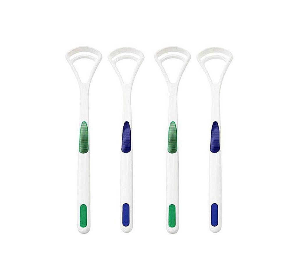 Baby Market Scraper Tongue Cleaner - Green And Blue