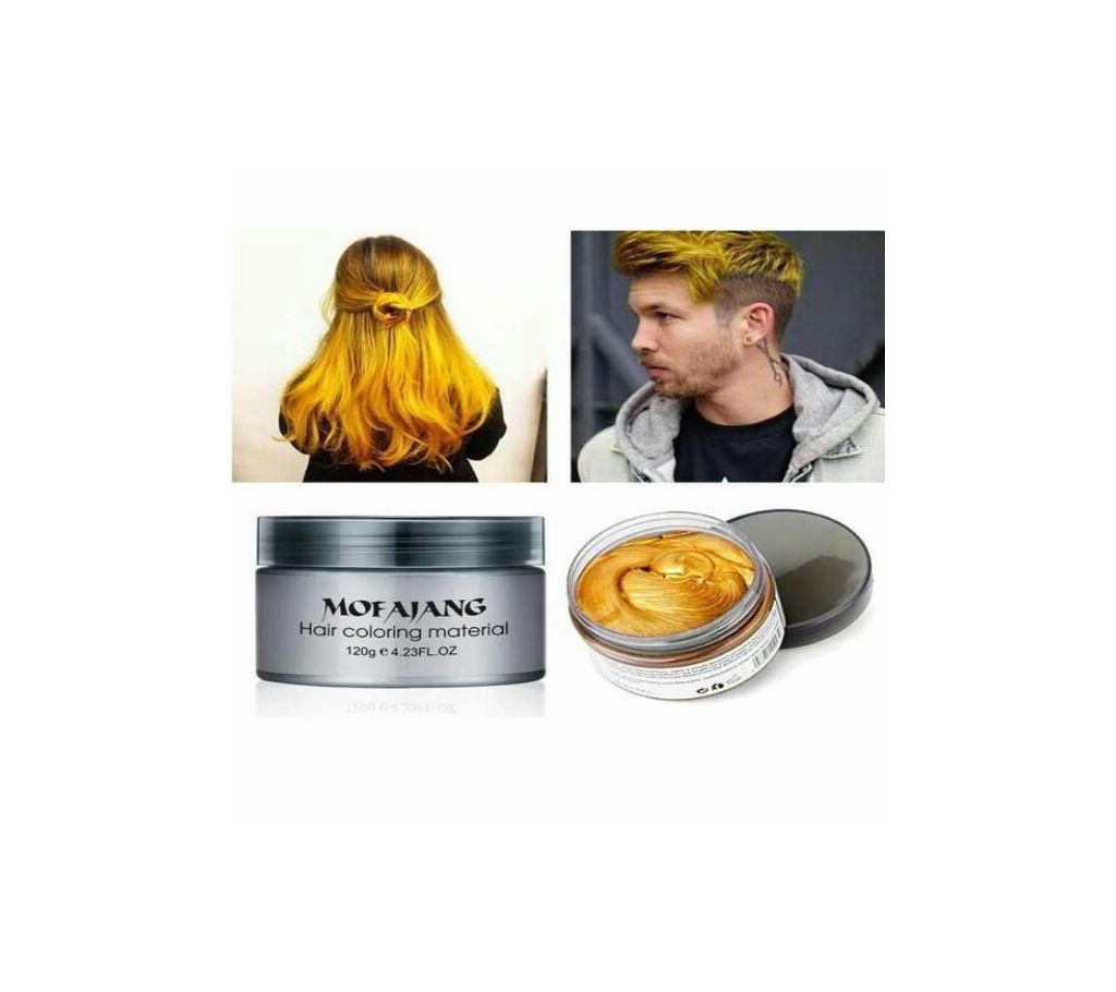 Pretty Cowry Fashion Hair Color Wax Silver Brown-120gm-China 