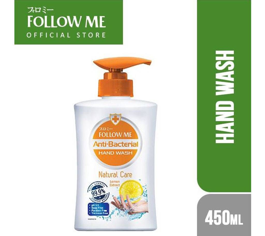 Follow Me Anti-Bacterial Hand Wash natural Care-450ml-Malaysia
