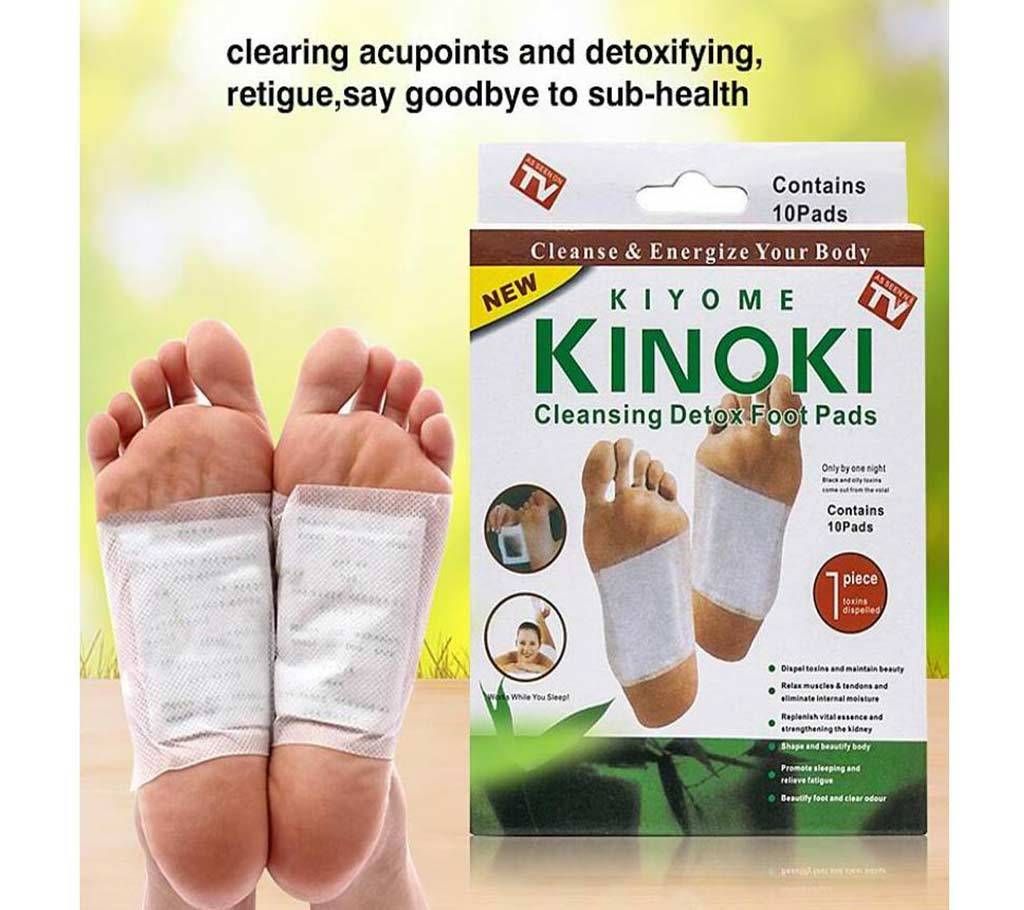 Original Kinoki Detox Foot Pads - Vital Plaster for Feet Cleansing Herbal Slimming - 10 Pads