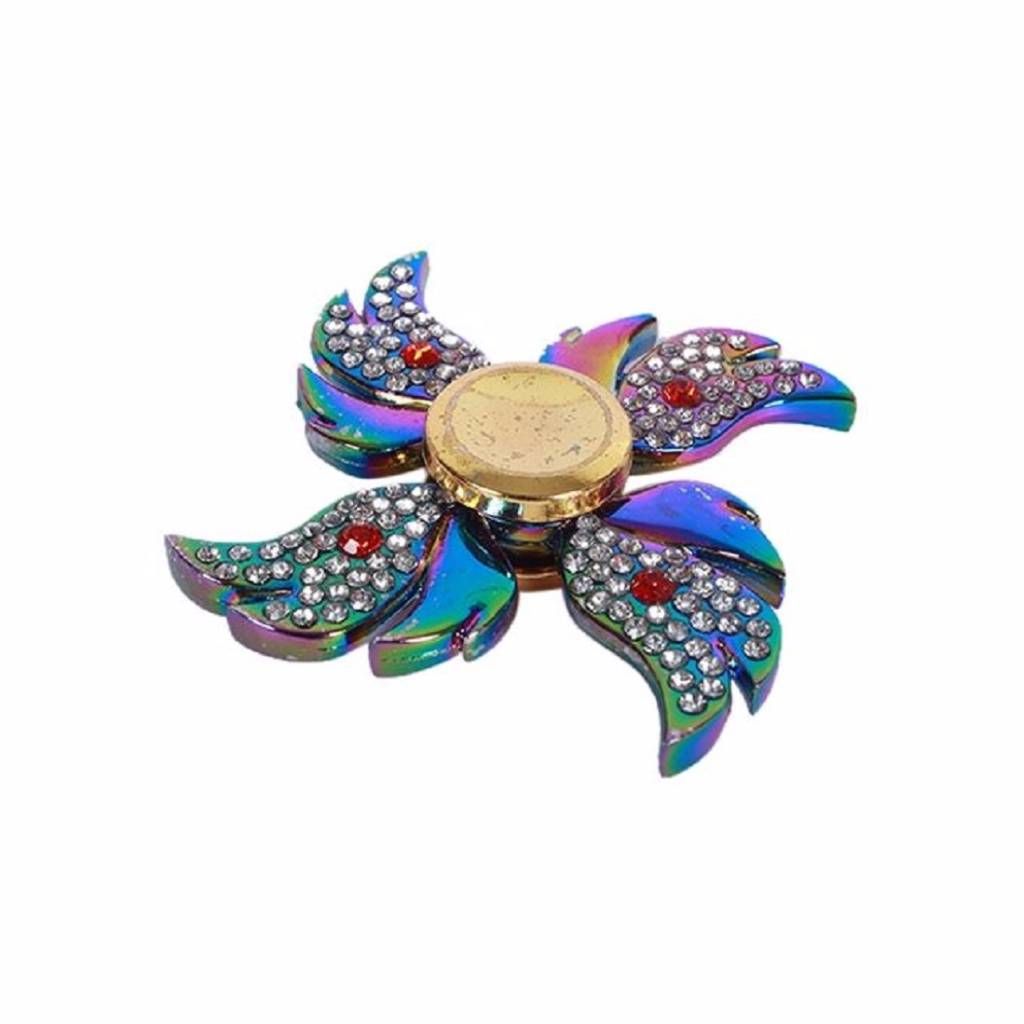 Stone Setting Metal Fidget Spinner Stress Reducer Toy 