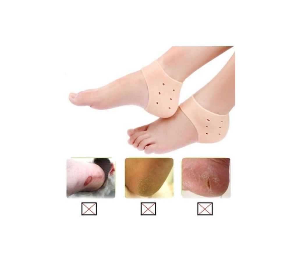 Silicon Moisturising Heel Swelling Pain Relief Foot Support
