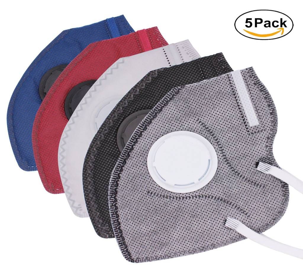 Safety Masks Mouth Anti Pollution- 5 Pcs