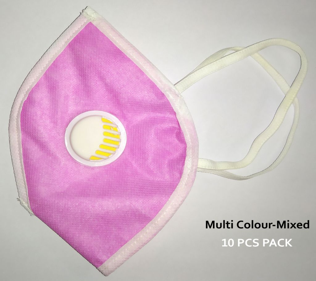 Anti-pollution Face Mask-10 Piece-Multicolored 