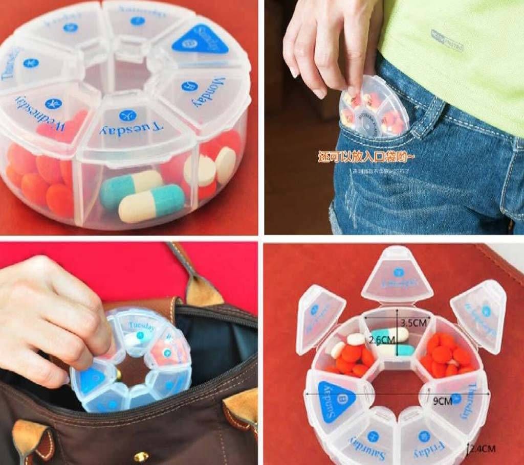 Portable Weekly Medicine storage box