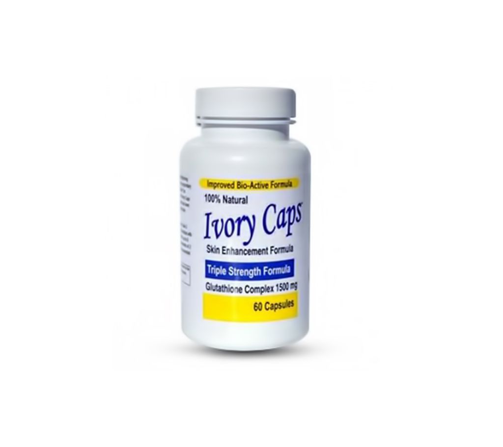 IVORY CAPS SKIN ENHANCEMENT GLUTATHIONE COMPLEX 1500MG - TRIPLE STRENGTH FORMULA  USA 