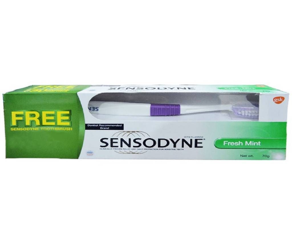 SENSODYNE Toothpaste with free tooth brush
