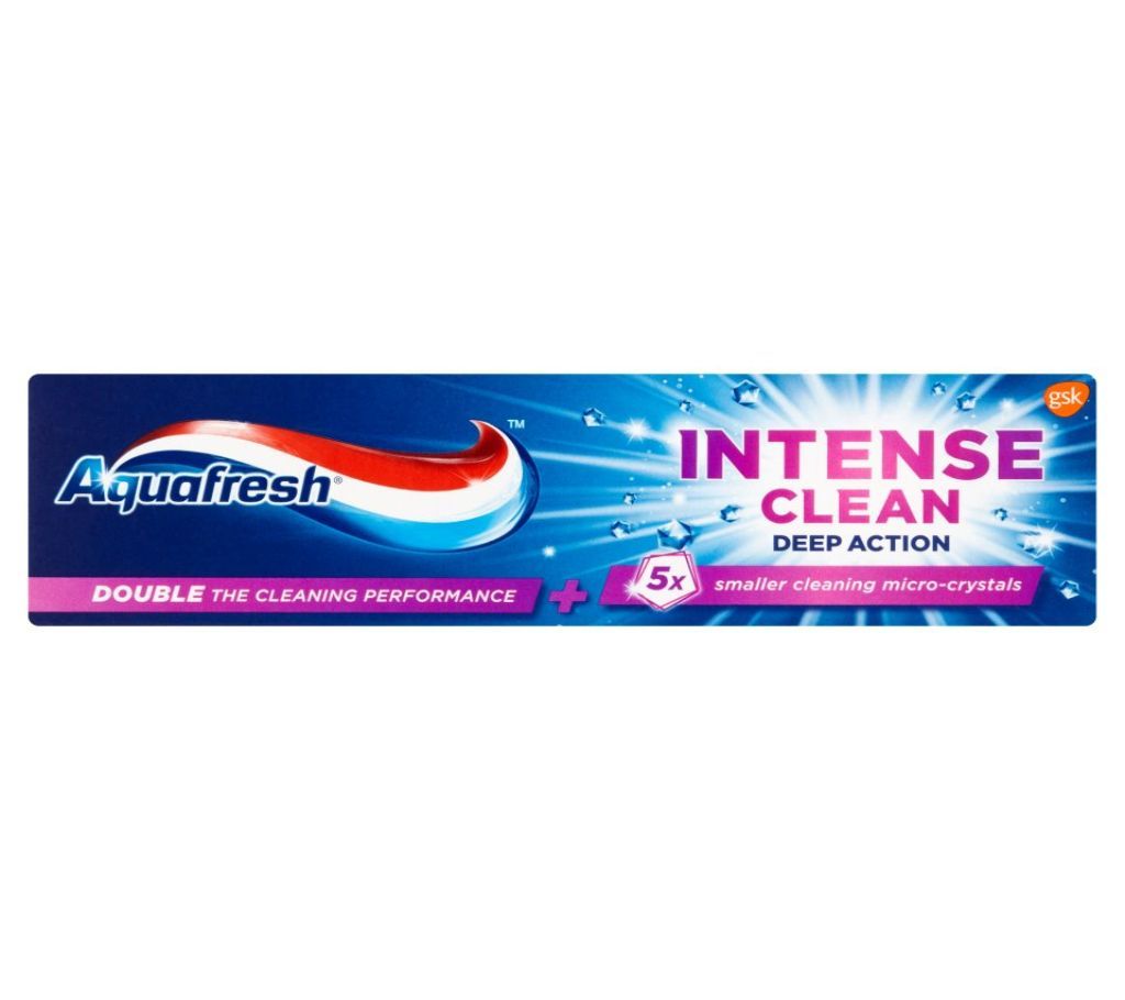 Aquafresh Intense Clear deep action  Toothpaste 75ml  UK