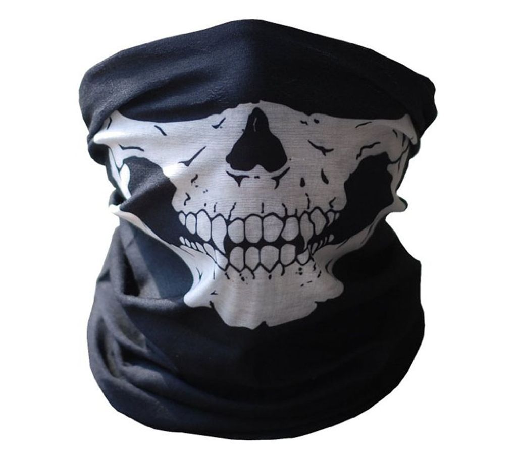 Skull Face Mask  Ghost Scarf